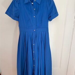 Alexis @ Target Cobalt Blue Button-Front Midi Dress